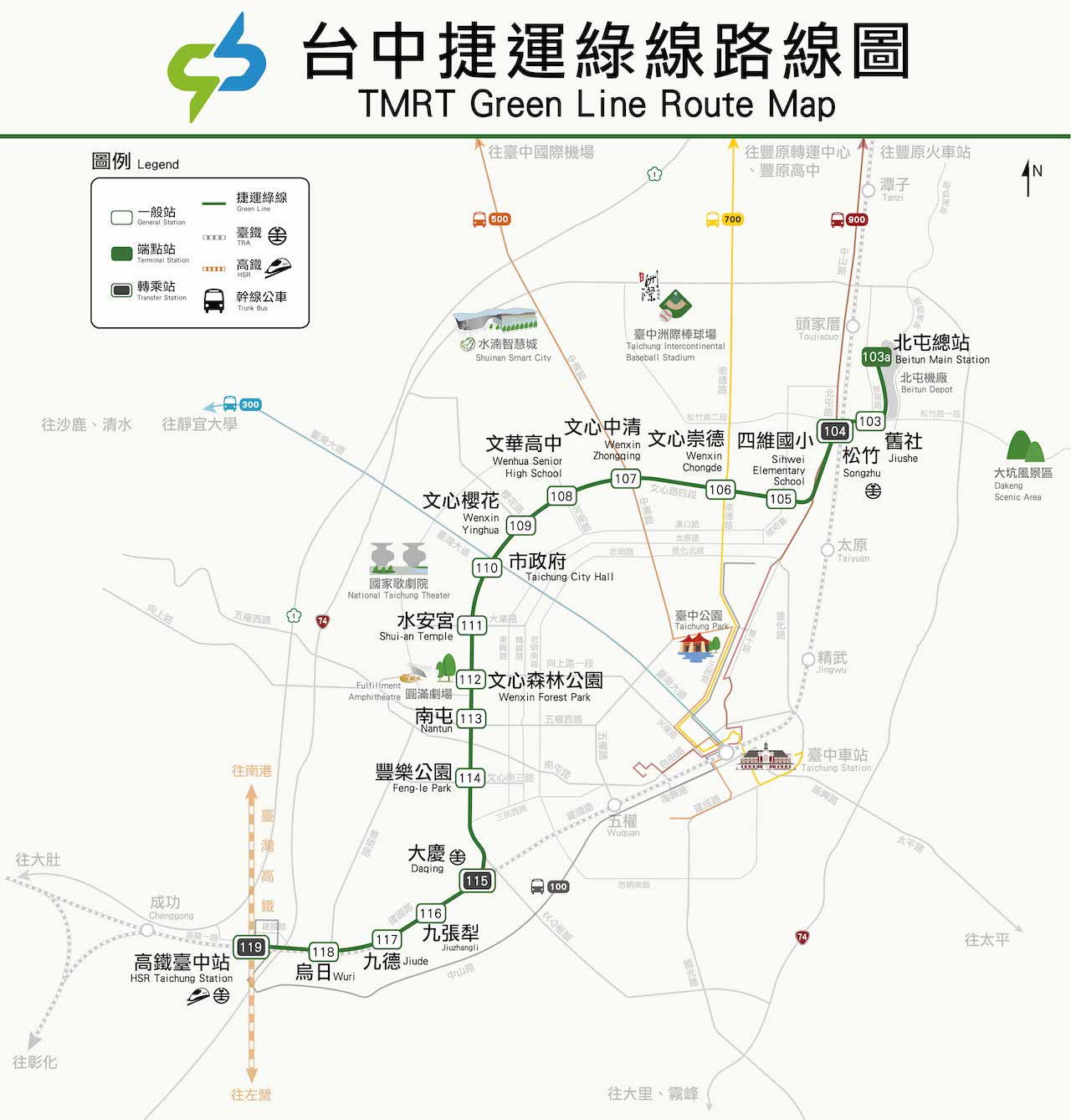 台中捷运路线图