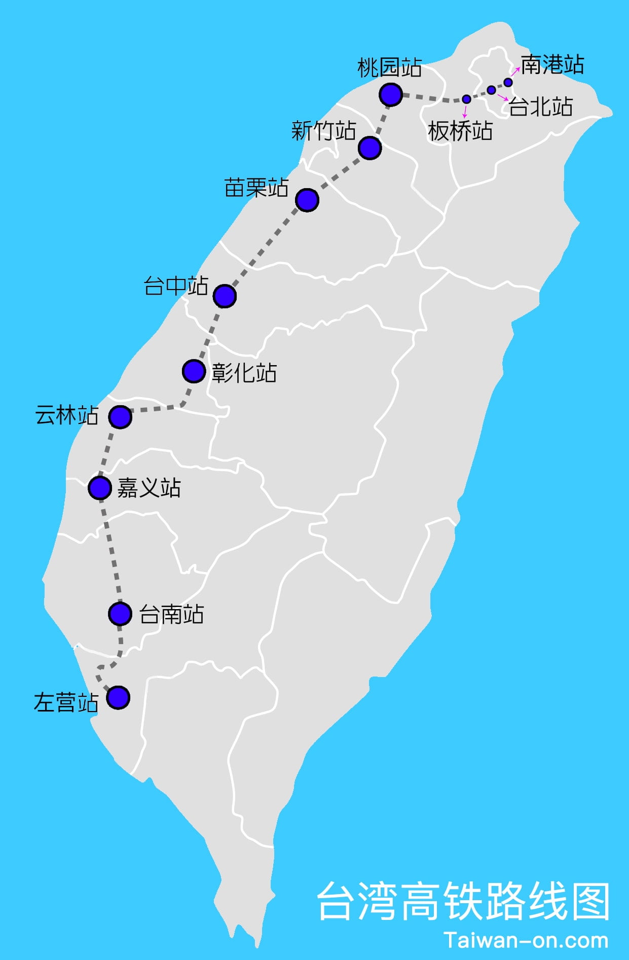高铁路线图